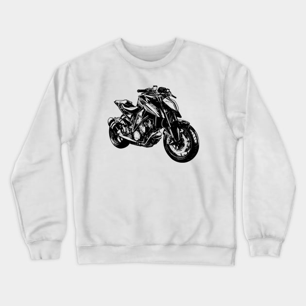 Super Duke 1290 Bike Sketch Art Crewneck Sweatshirt by KAM Std